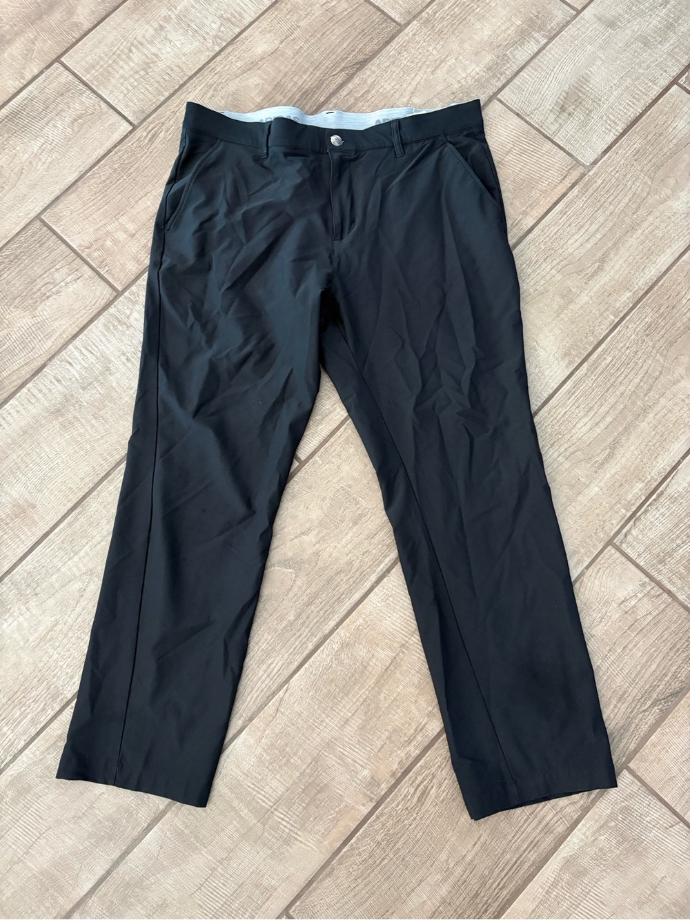 Adidas Men's Black Chino-Style Performance Golf Pants 36x30